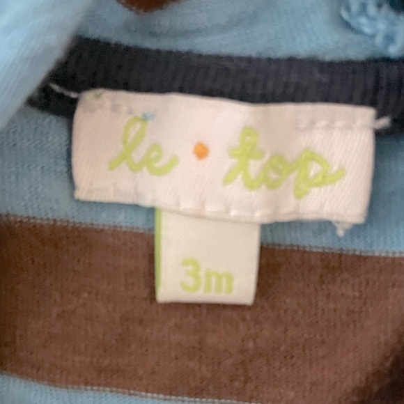 Le Top puppy one piece‎ with footies & hoodie and puppy ears EUC Size 3 months - Picture 5 of 5